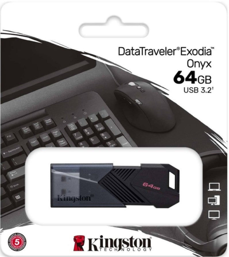 Memoria USB 3.2 Gen1 DataTraveler® 64gb Onyx Exodia™ Kingston® DTXON/64GB [Pieza] 740617332605