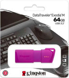 Memoria USB 3.2 Gen1 DataTraveler® 64gb Morado Exodia™ Kingston® KC-U2G64-7 LP Pieza 740617336290