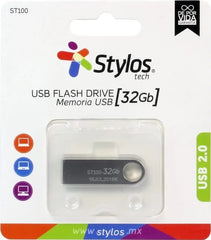 Memoria USB 2.0 32gb Metálica ST100 Stylos® Tech STMUSB3B Pieza 7503024582390 02