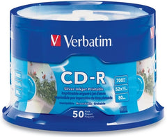 CD Disco Compacto -R 700mb 52× 80min Torre c/50 Verbatim® [Estuche] 23942946915
