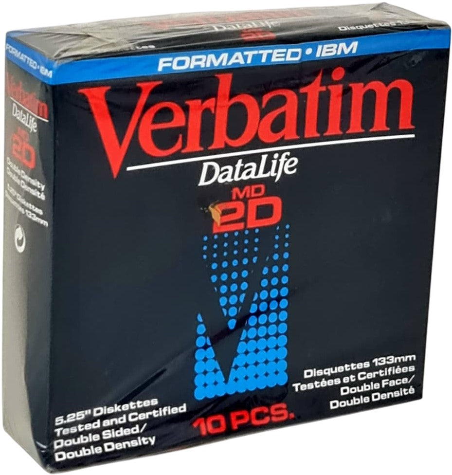 Diskettes Format IBM 5¼ c/10 DD Verbatim® 18189 [Pieza] 23942181897