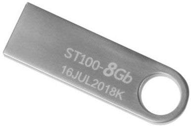Memoria USB Tipo A 2.0 8gb Metálica ST100 Stylos® Tech STMUSB1B Pieza 7503024582376 02