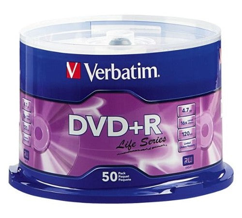 DVD +R 4.7gb 16× 120min Torre c/50 Verbatim® VB97174 [Estuche] 23942971740