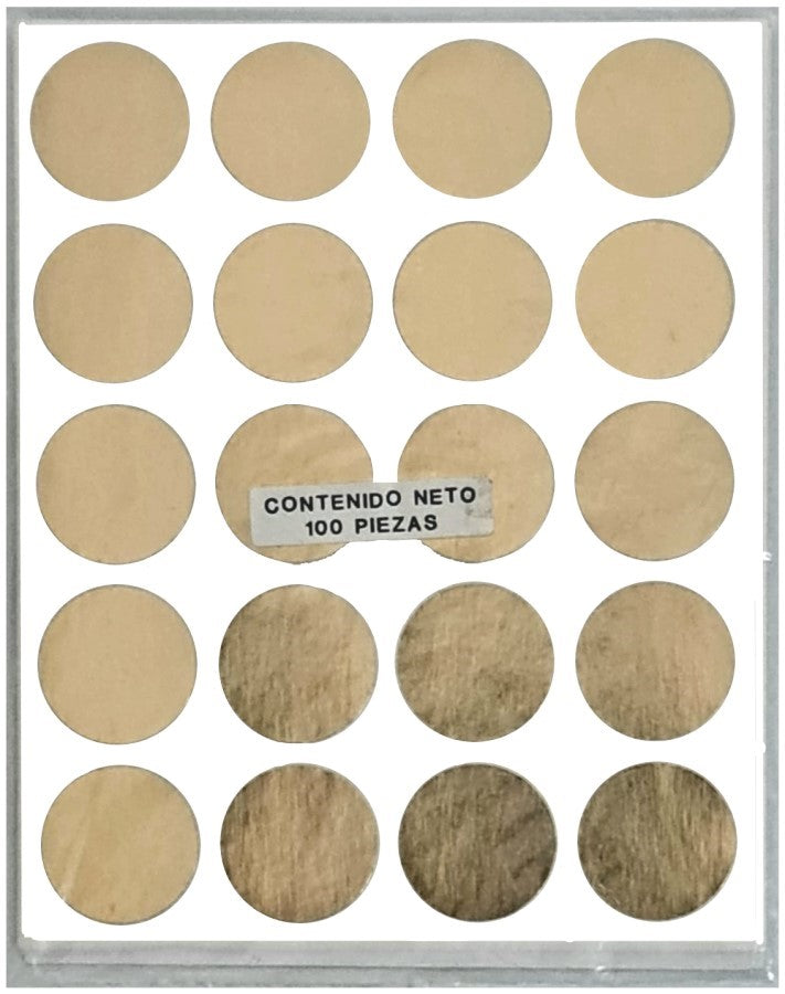 Etiqueta Adhesiva Circulo c/100 o Oro 16.5mm Lesa® Nº.153 Bolsa 7501036707060 01