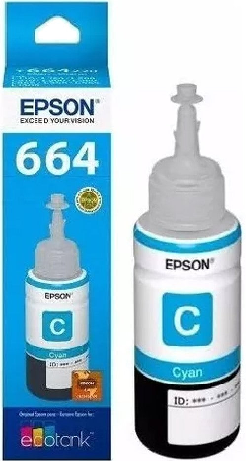 Tinta p/Impresora Epson 664 Cyan Epson® T664220-AL [Pieza] 10343885301