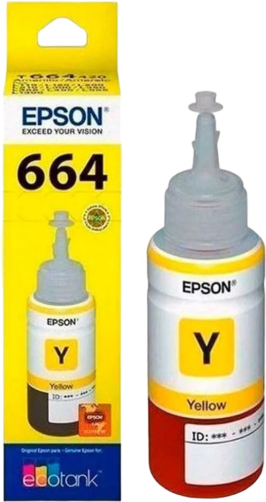 Tinta p/Impresora Epson 664 Amarillo Epson® T664420-AL Pieza 10343885325