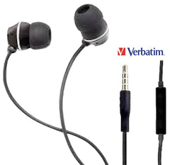 Audífonos Alámbricos Estéreo c/Micrófono 3.5mm Negro Verbatim® 99726 [Pieza] 23942997269