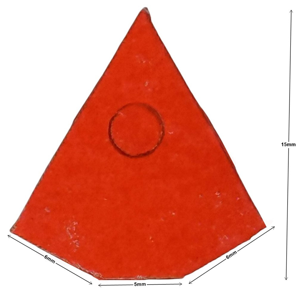 Etiqueta p/Precios c/Hilo Forma Diamante c/100 Nº101 Rojo Neón 15×12mm Proesa® Bolsa 02