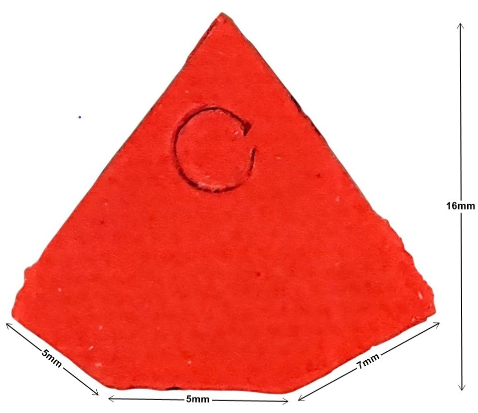 Etiqueta p/Precios c/Hilo Forma Diamante c/100 Nº102 Rojo Neón 16×14mm Proesa® Bolsa 02