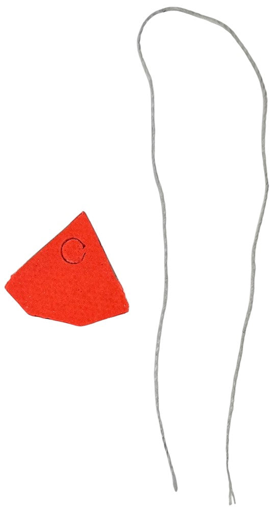 Etiqueta p/Precios c/Hilo Forma Diamante c/100 Nº102 Rojo Neón 16×14mm Proesa® Bolsa 03