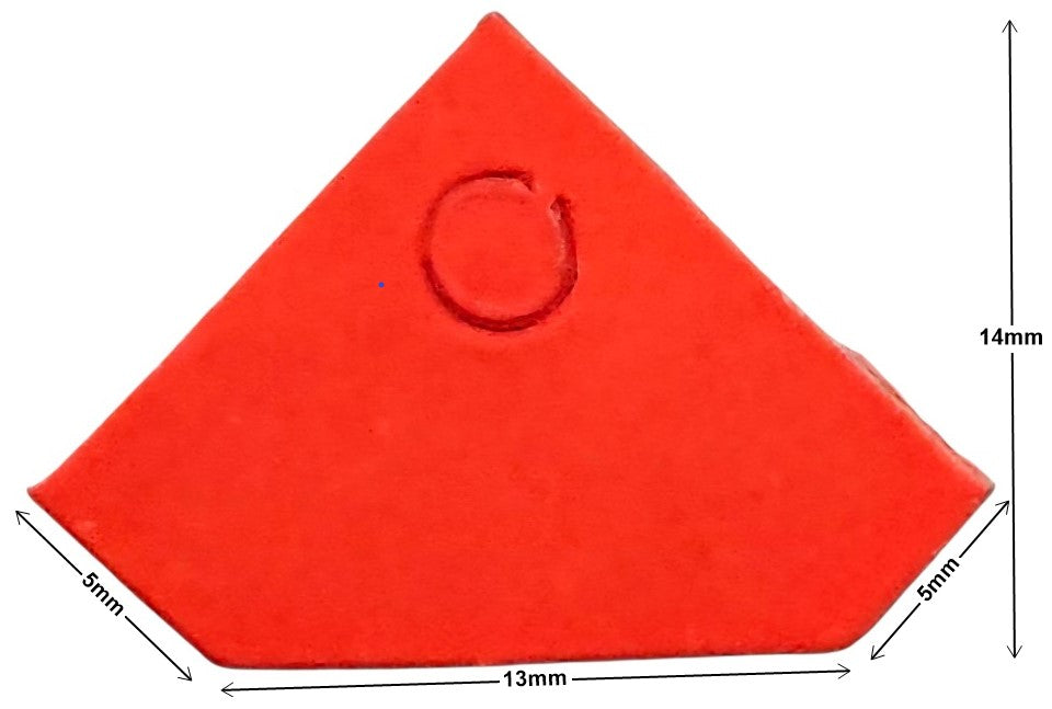 Etiqueta p/Precios c/Hilo Forma Diamante c/100 Nº103 Rojo Neón 14×20mm Proesa® Bolsa 02