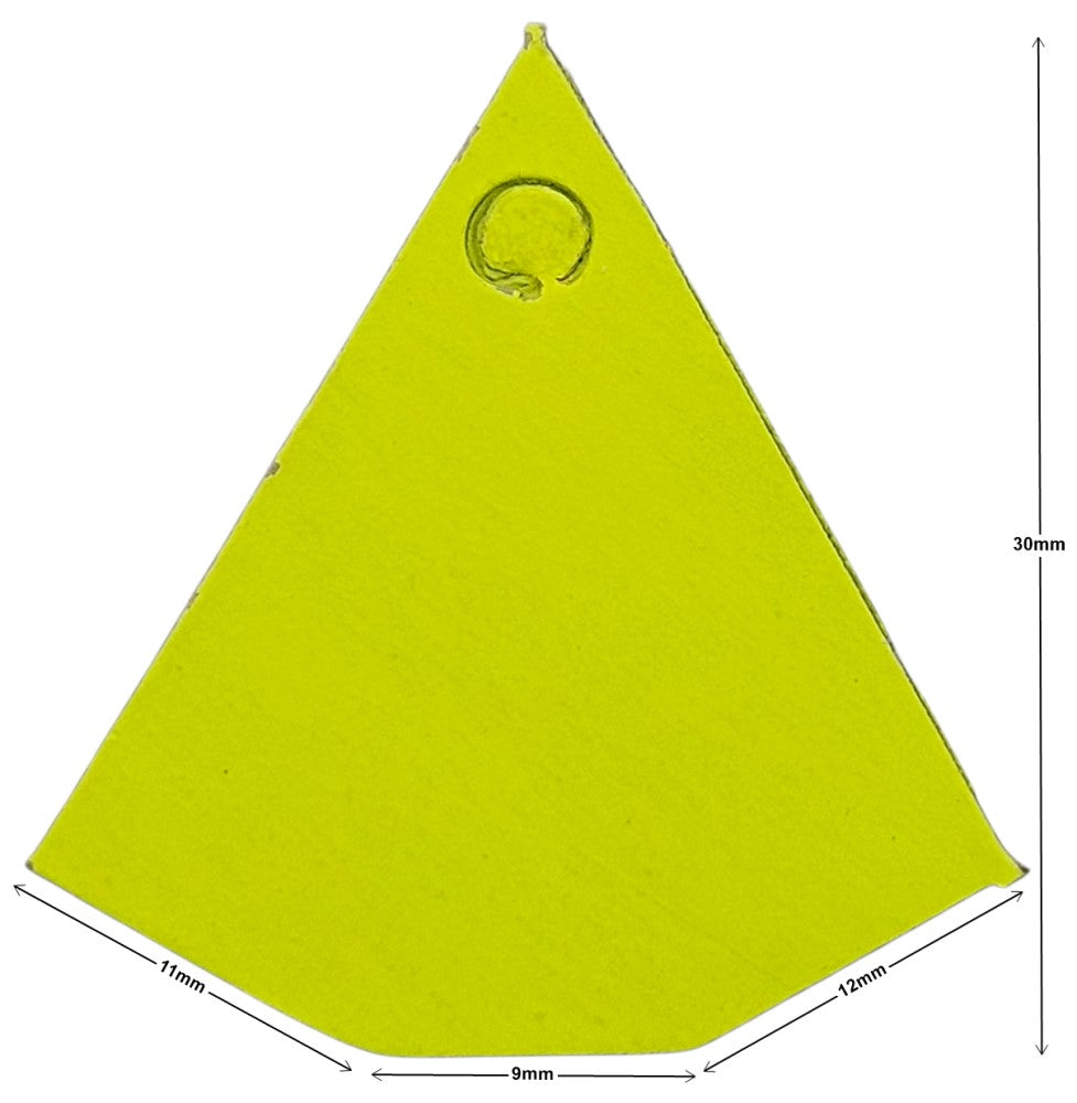 Etiqueta p/Precios c/Hilo Forma Diamante c/100 Nº104 Amarillo Neón 30×25mm Proesa® Bolsa 02