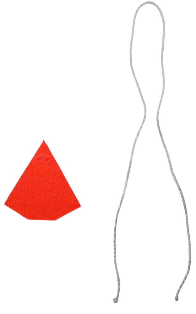 Etiqueta p/Precios c/Hilo Forma Diamante c/100 Nº104 Rojo Neón 30×25mm Proesa® Bolsa 03