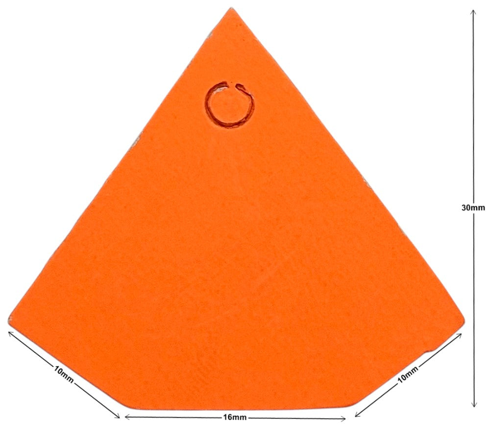Etiqueta p/Precios c/Hilo Forma Diamante c/100 Nº105 Naranja Neón 30×30mm Proesa® Bolsa 02
