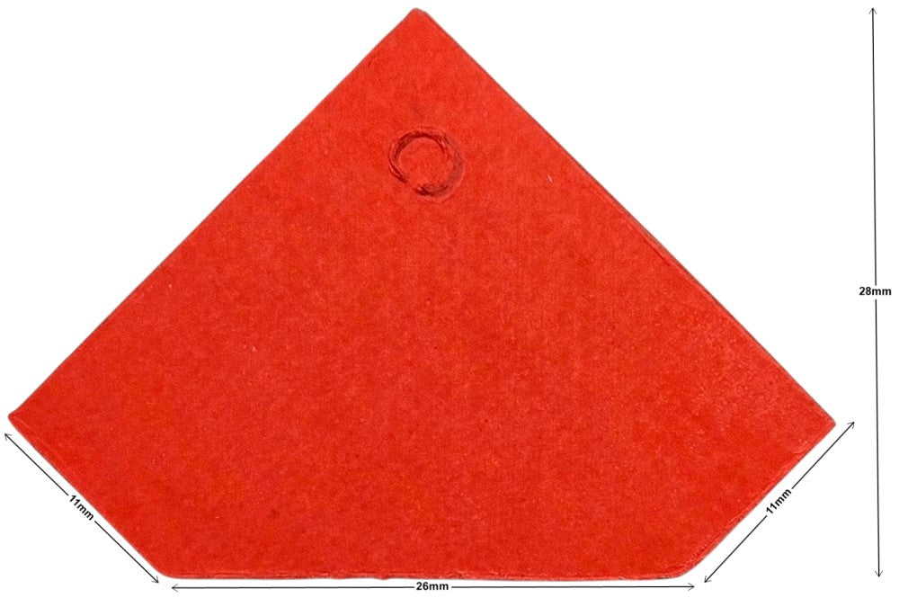 Etiqueta p/Precios c/Hilo Forma Diamante c/100 Nº106 Rojo Neón 28×42mm Proesa® Bolsa 02