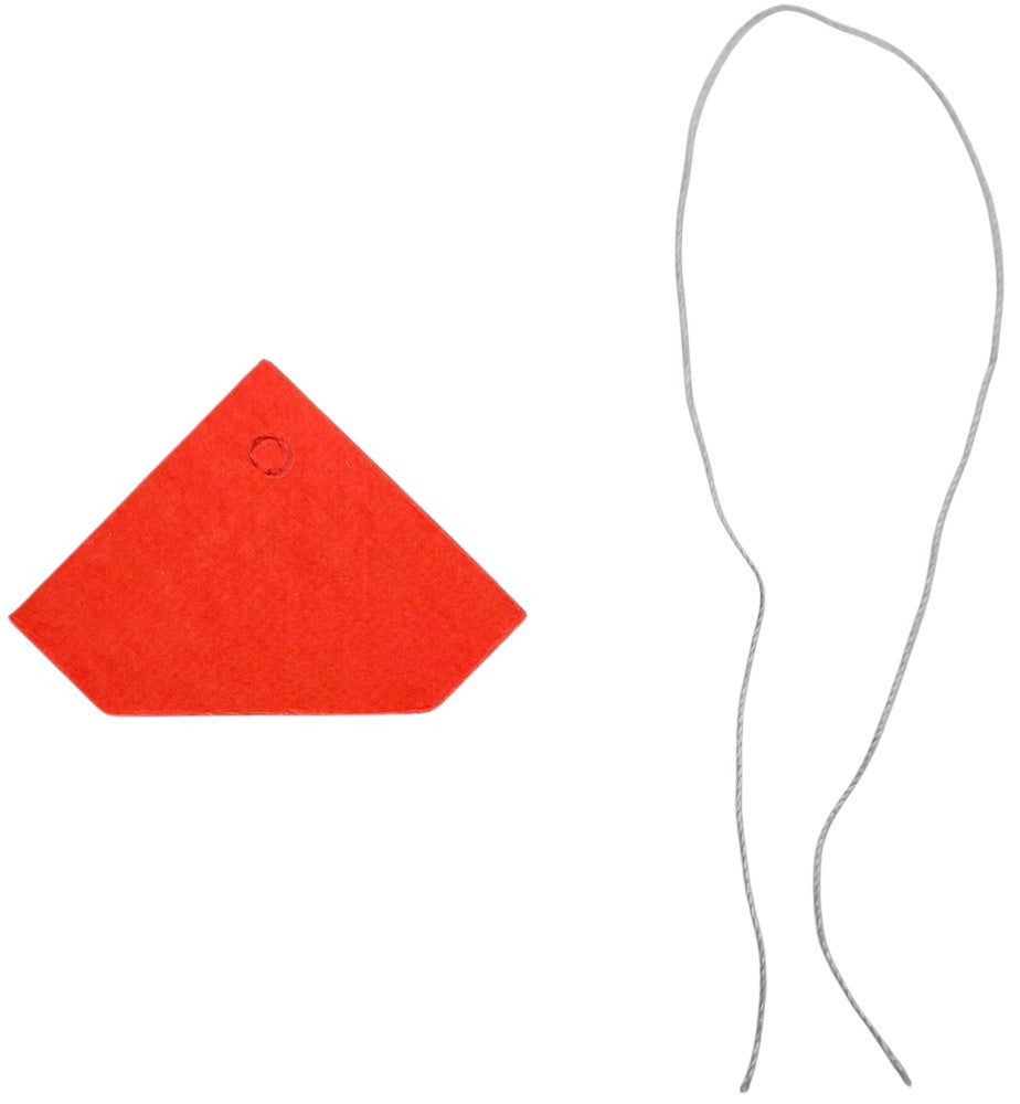 Etiqueta p/Precios c/Hilo Forma Diamante c/100 Nº106 Rojo Neón 28×42mm Proesa® Bolsa 03