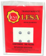 Refuerzo Adhesivo Transparente c/100 Lesa® [Pieza] 7501036700702