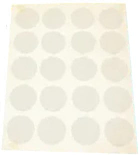 Etiqueta Adhesiva Circulo c/100 o Transparente 16.5mm Lesa® Nº.153 Bolsa 01