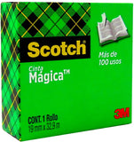 Cinta Adhesiva Invisible #810 Mágica Scotch® Invisible 19mm×33m 3M® 70-0160-7700-3 Pieza 21200590559