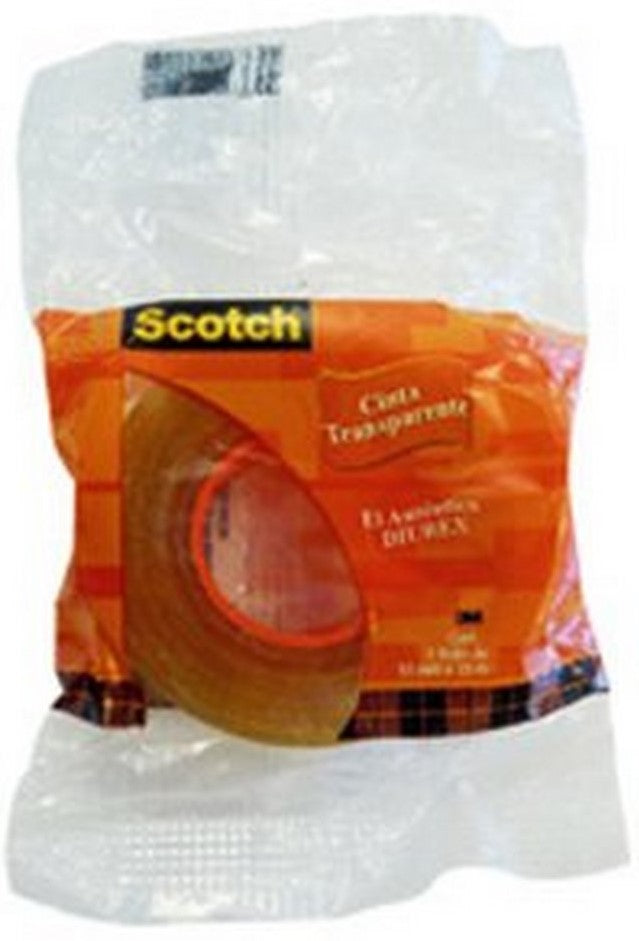 Cinta Adhesiva Celofán #600 Scotch® Transparente 12mm×33m 3M® [Pieza] 7501023100317