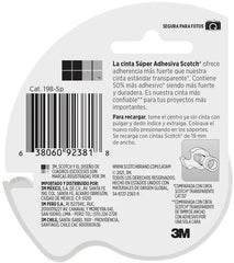 Cinta Adhesiva Súper Adhe.c/Despachador Transparente 19mm×16.5m 3M® 198-Sp [Pieza] 638060923818 2
