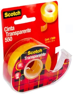Cinta Adhesiva #550 c/Despachador Scotch Transparente 19mm×30m 3M® 5501833D [Pieza] 51131611382 2