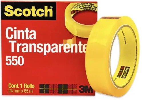 Cinta Adhesiva #550 Scotch® Transparente 24mm×65m 3M® 5502465 Pieza 21200518300 01