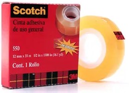 Cinta Adhesiva #550 Scotch® Transparente 12mm×33m 3M® 5501233 Pieza 21200518218 01