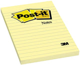 Notas Adhesivas Post-It® Rayado 100hj Amarillo 4×6" 3M® 660 Pieza 21200662850