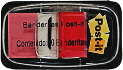 Notas Adhesivas (bandera) Post-It® c/50 Rojo 1×1.7" 3M® 680-1 [Pieza] 21200665202 2