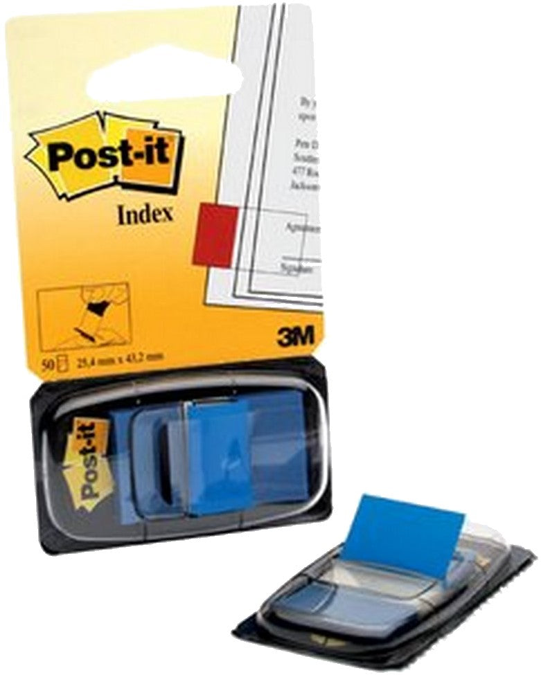 Notas Adhesivas (bandera) Post-It® c/50 Azul 1×1.7" 3M® 680-2 [Pieza] 21200665219