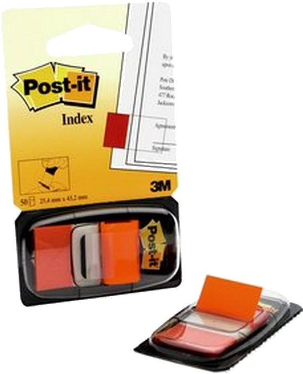 Notas Adhesivas (bandera) Post-It® c/50 Naranja 1×1.7" 3M® 680-4 [Pieza] 21200666933 2