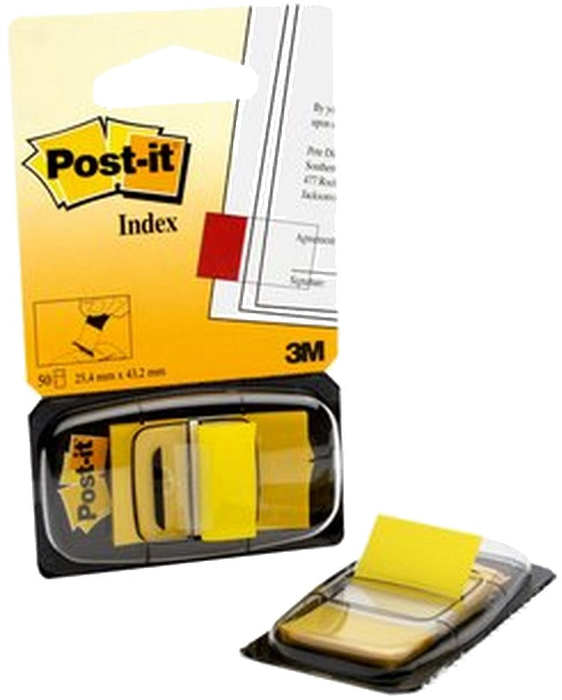 Notas Adhesivas (bandera) Post-It® c/50 Amarillo 1×1.7" 3M® 680-5 [Pieza] 21200666971