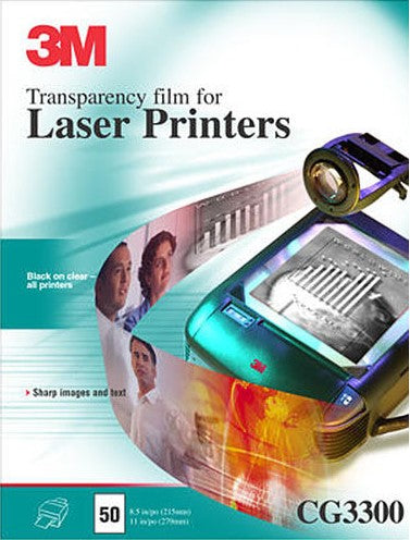 Acetato p/Láser c/50 Carta 3M® CG-3300/50 [Pieza] 51125018661