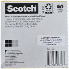 Cinta Adhesiva Doble Cara 665 Scotch® nucleo 3" 12.7mm×33m 3M® 665 [Pieza] 21200073397 4