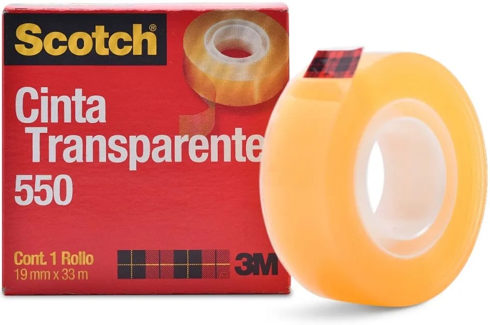 Cinta Adhesiva #550 Scotch® Transparente 19mm×33m 3M® 5501833 Pieza 21200518287 01