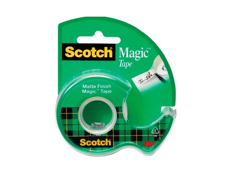 Cinta Adhesiva Invisible #810 Mágica c/Desp.Scotch Invisible 19mm×7.6m 3M® 105NA [Pieza] 51131581661