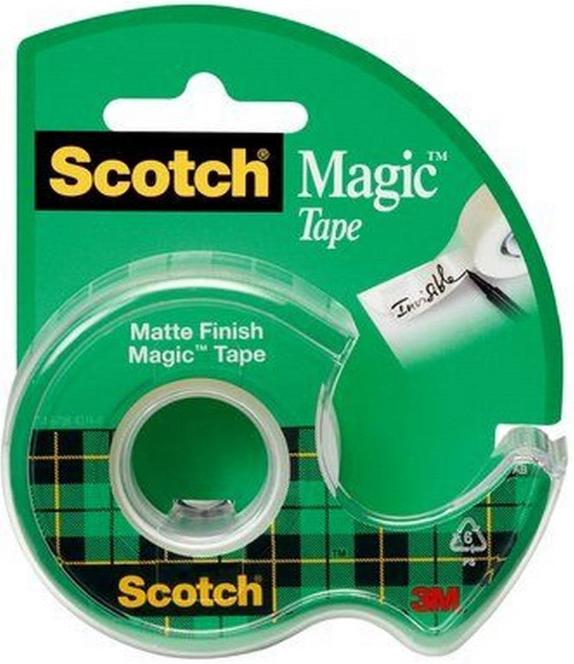 Cinta Adhesiva Invisible #810 Mágica c/Desp.Scotch Invisible 19mm×7.6m 3M® 105NA [Pieza] 51131581661