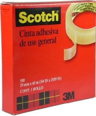Cinta Adhesiva #550 Scotch® Transparente 19mm×65m 3M® 5501865 Pieza 21200518294 02