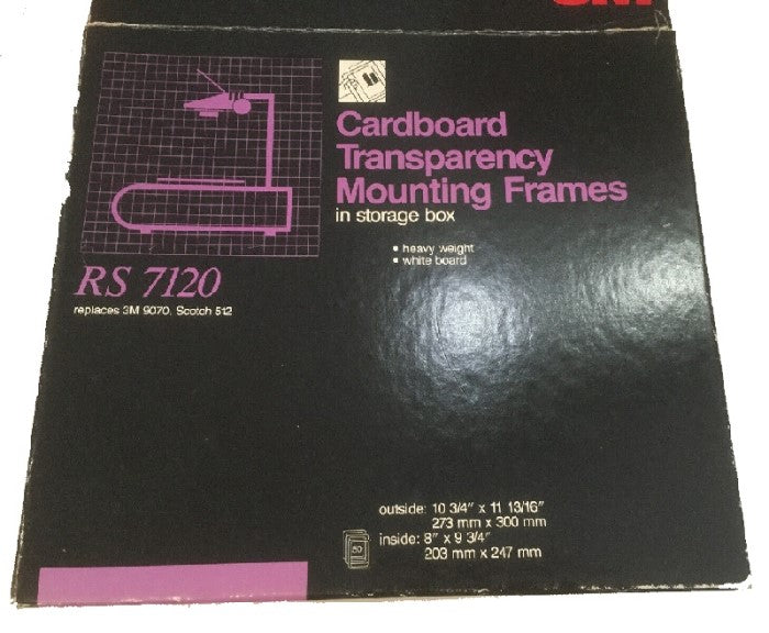 Marco p/Acetatos Cartón c/50 3M® RS7120 [Caja] 51125019729 3
