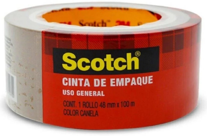 Cinta Adhesiva Empaque #360 Canela 48mm×100m 3M® [Pieza] 7501023118824