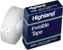 Cinta Adhesiva Invisible Highland™ 6200 Invisible 19mm×33m 3M® 70-0160-4670-1 [Pieza] 21200075674