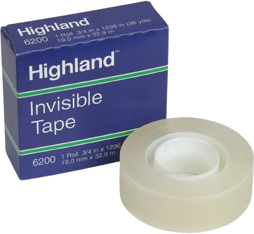 Cinta Adhesiva Invisible Highland™ 6200 Invisible 19mm×33m 3M® 70-0160-4670-1 [Pieza] 21200075674 2