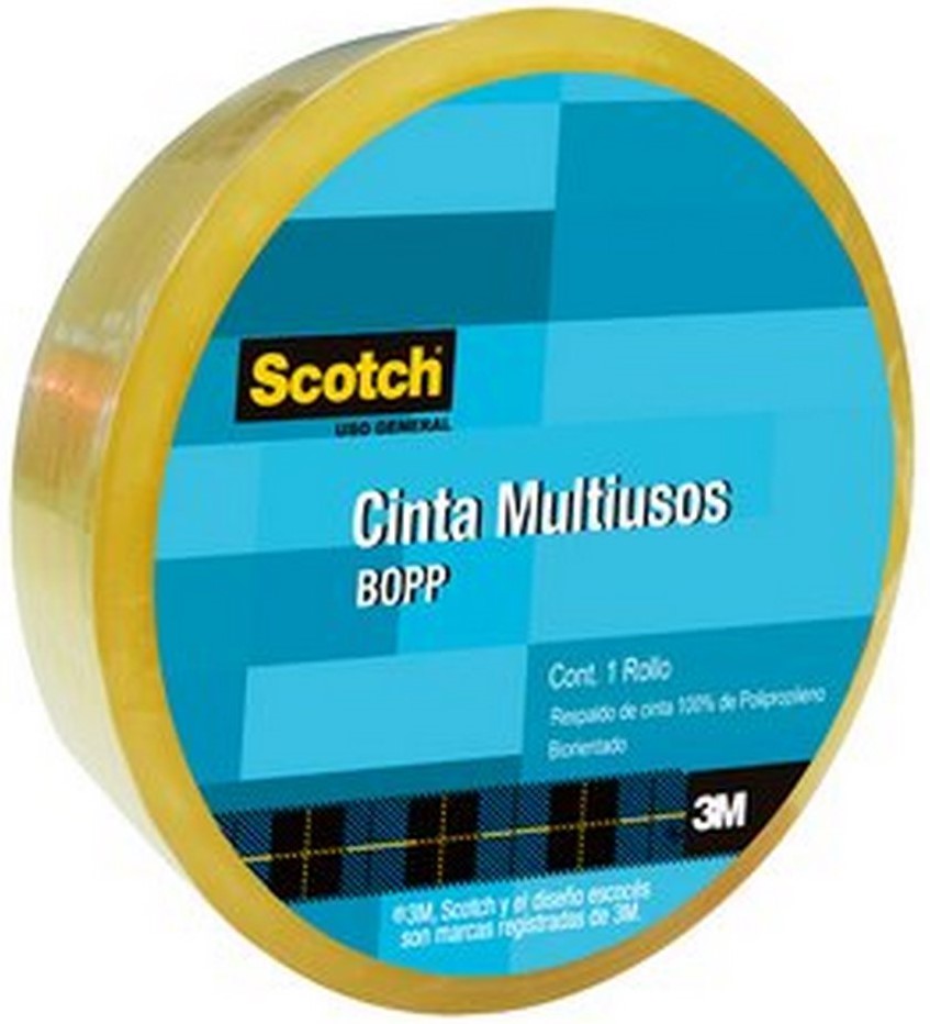 Cinta Adhesiva Multiusos Bopp Transparente 18mm×65m 3M® 106302 [Pieza] 7501023106302