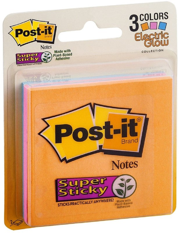 Notas Adhesivas Post-It® 3 Bloc.c/45hjs 135hj Colores Neón(3) 3×3" 3M® 3321-SSAN [Paquete] 21200528262