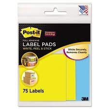 Etiqueta Adhesiva Post-It® Removible 75hjs Azul-Amarillo 2.9×2.9" 3M® 2900-BY [Pieza] 51141256658 2