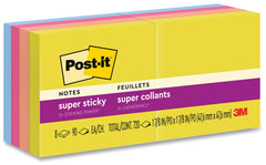 Notas Adhesivas SúperStic Post-it® 8 Block c/90 hjs 720hj Colores Summer4 2×2" 3M® 622-8SSJOY [Paquete] 638060927328