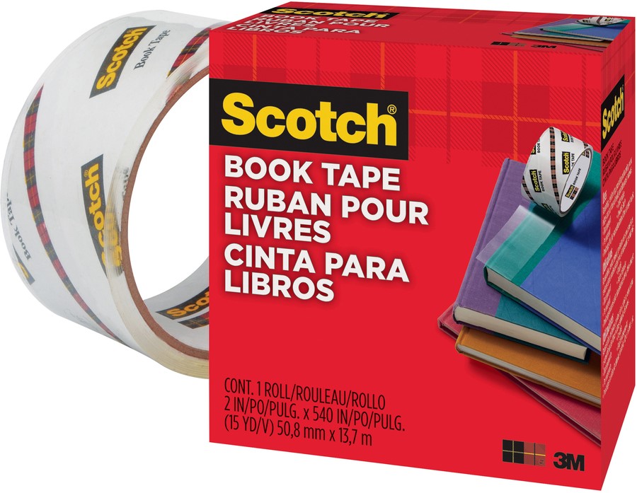Cinta Adhesiva Book Tape para Libros Transparente 50.8mm×13m 3M® 8455013 [Pieza] 21200073830