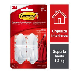 Gancho Command™ Autoadherible Mediano 3M® 17081ES [Pieza] 51131769083
