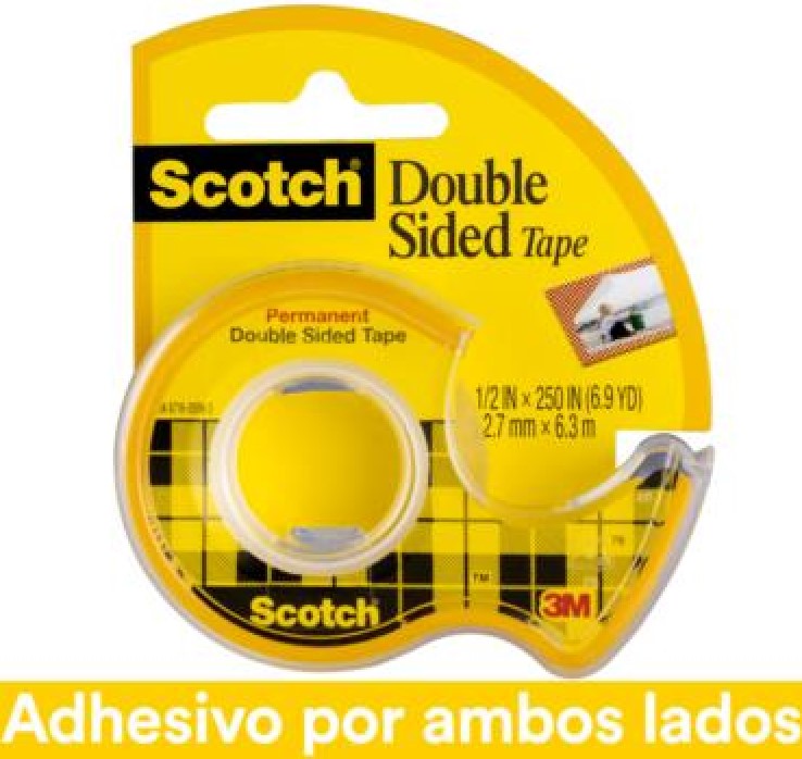 Cinta Adhesiva Doble Cara 665 c/Despachador Scotch® 12mm×6.3m 3M® 136D [Pieza] Imagen secundaria del producto